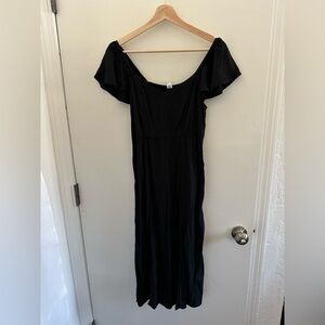 Old Navy Black Midi Dress